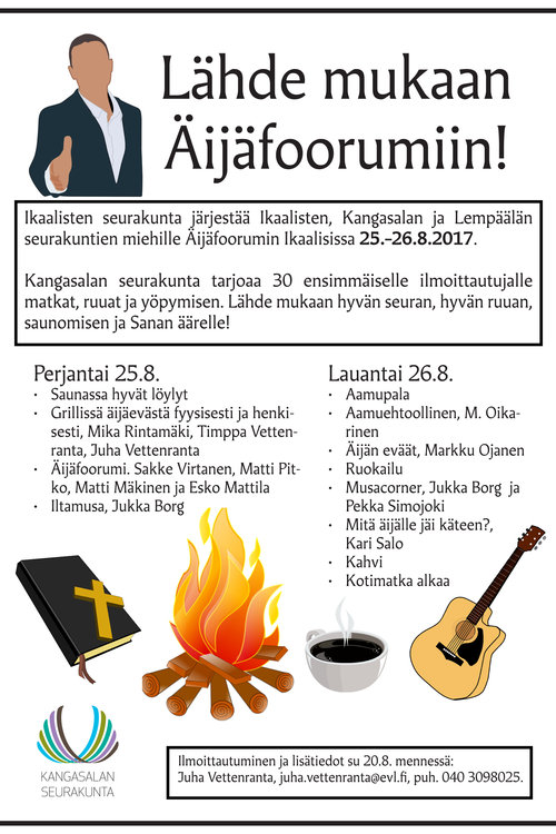Äijäfoorumi - miesten leiri Ikaalisissa Äijäfoorumi - miesten leiri Ikaalisissa