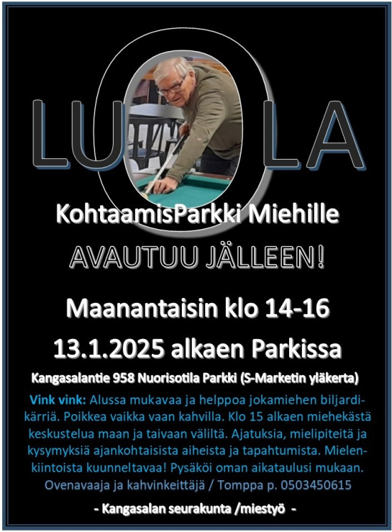 Luola Luola - KohtaamisParkki Miehille