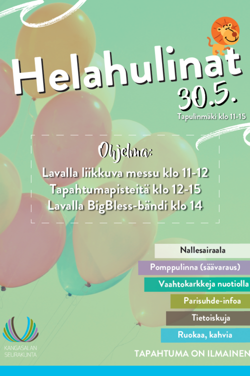 Helahulinat - helatorstain tapahtuma Tapulinmäellä Helahulinat - helatorstain tapahtuma Tapulinmäellä
